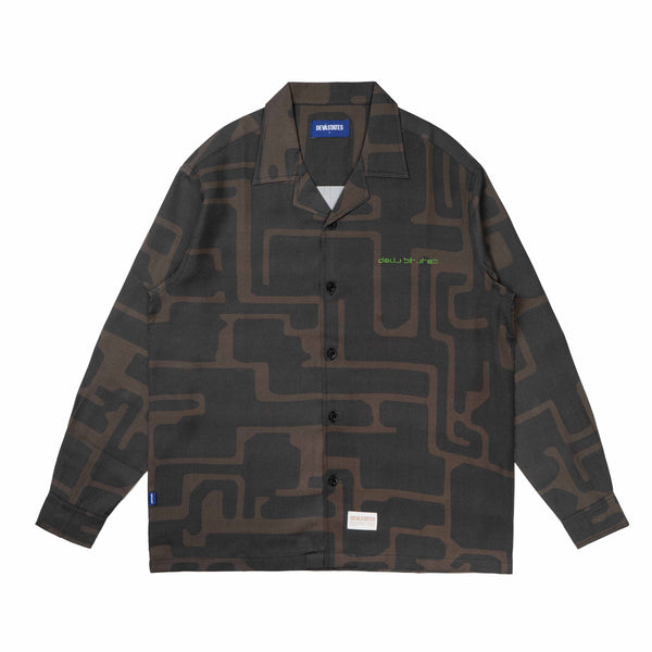 Substance Ls Souvenir Shirt - Brown