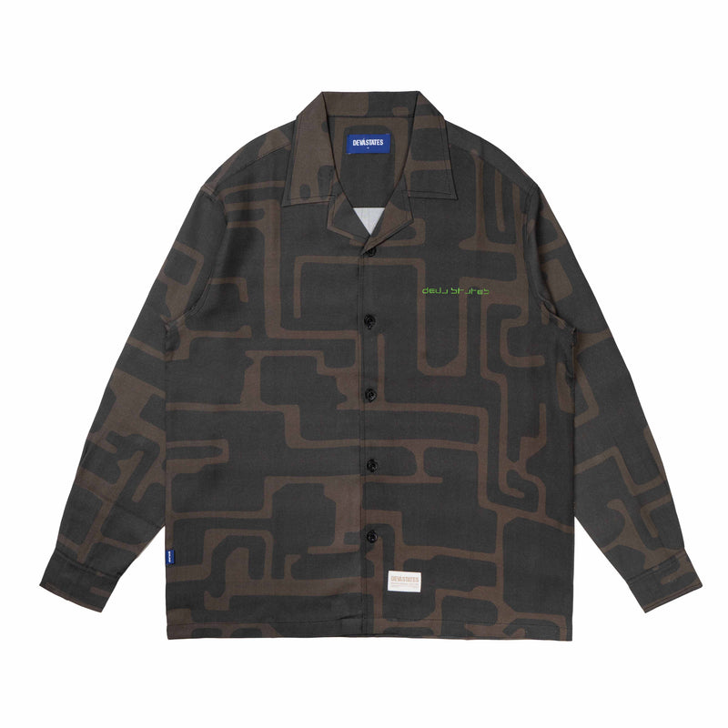 Substance Ls Souvenir Shirt - Brown