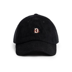 Decree Corduroy Strapback Cap - Black