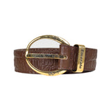 Belt Icon Croco - Brown Gold