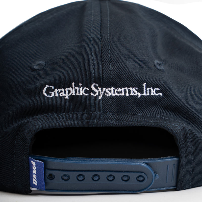 Overlay Snapback Cap - Navy Blue