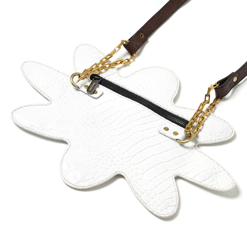 Blossom Logo Croco Bag - White