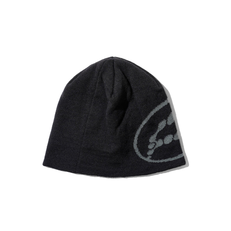 Knit Beanie P Logo - Black