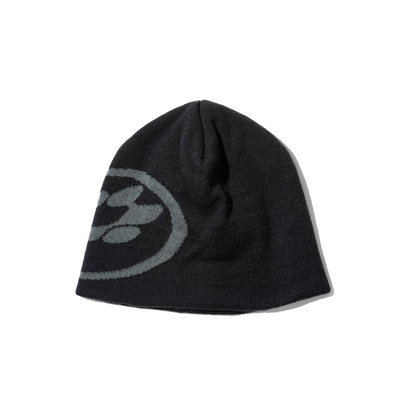 Knit Beanie P Logo - Black