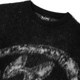 P Logo Knit Sweater - Black/White