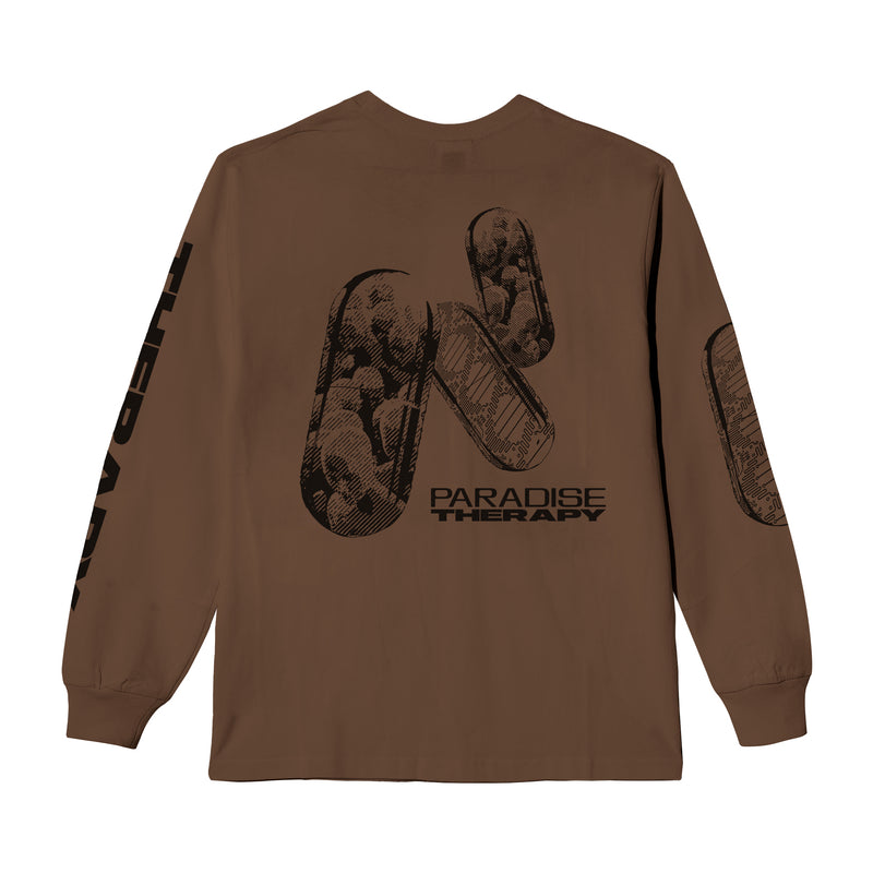 Therapy LS T-shirt - Dark Brown