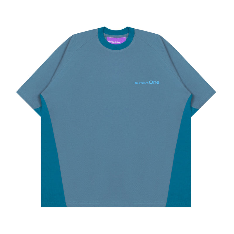 Rag Side Panel T-shirt - Tosca Blue