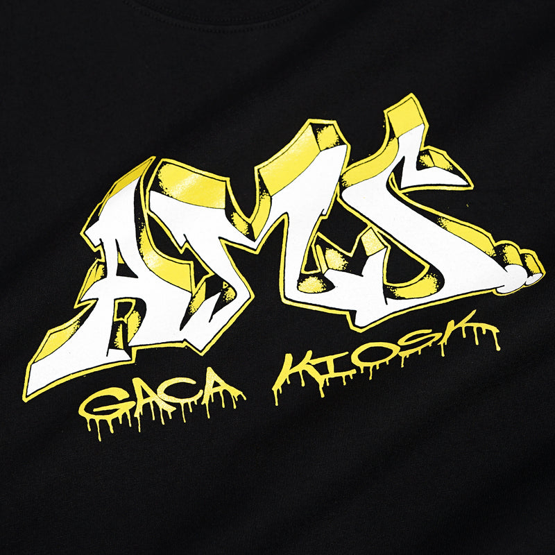 Ams x Gaca Logo T-Shirt - Black