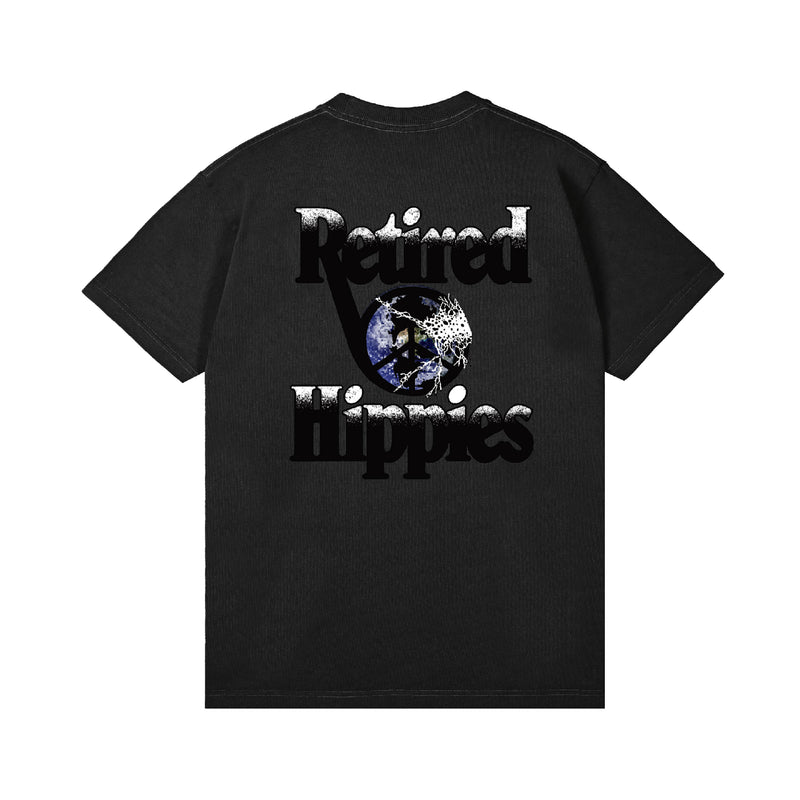 Retired Hippies Shortsleeve T-Shirt - Black