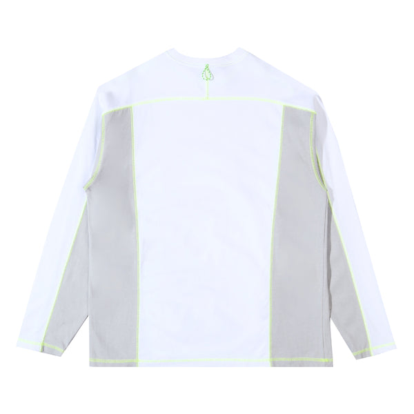 Heavy Raglan Long Sleeve Top - White