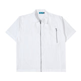 Core Logo Zip Up Shirt - White