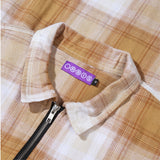 Orbis Zip Shirt Plaid - Butter