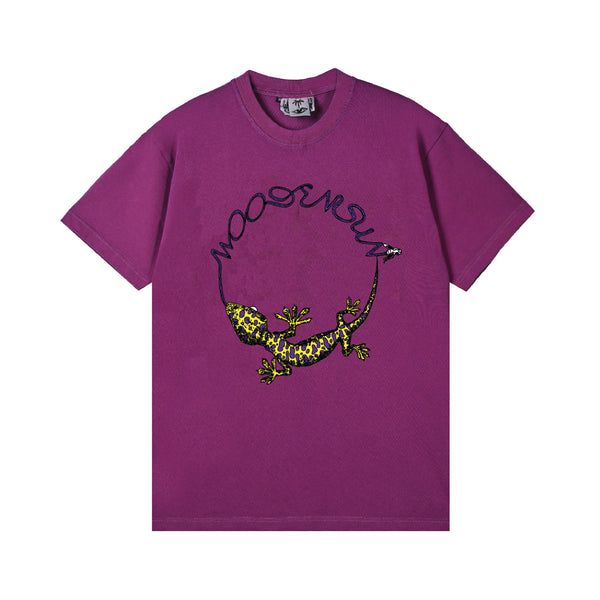 Lizzard Shortsleeve T-Shirt - Maroon Purple