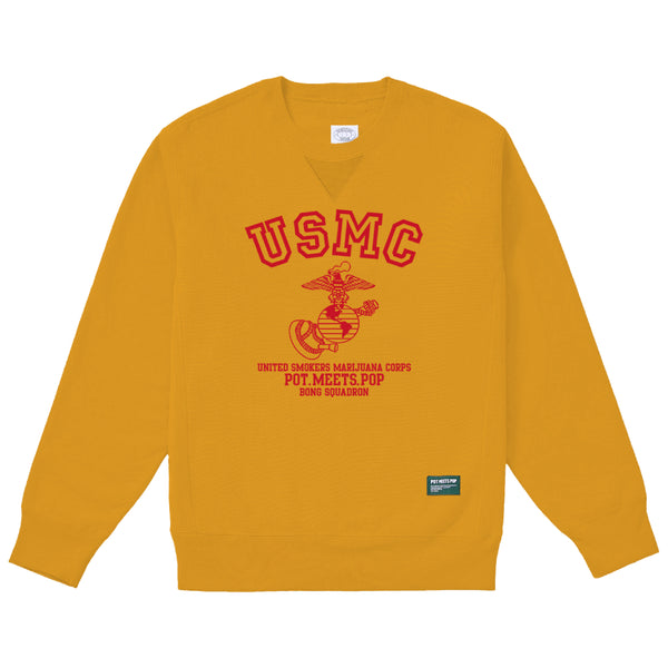 Usmc Sweatershirt - Yellow