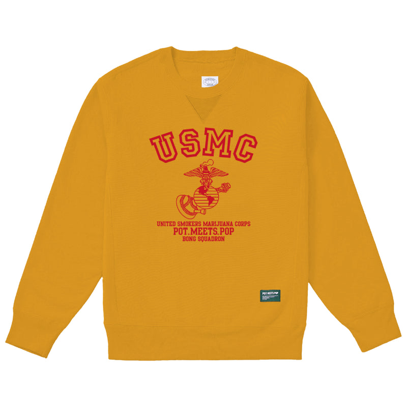 Usmc Sweatershirt - Yellow