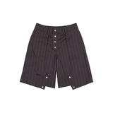 Snaps Shorts - Lavender Pinstripe