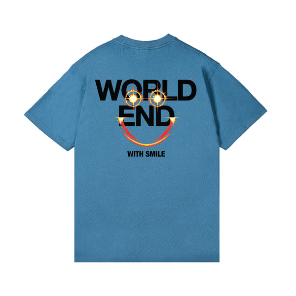 World End Shortsleeve T-Shirt - Fade Blue