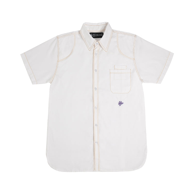 Monogram Ss Workshirt - White