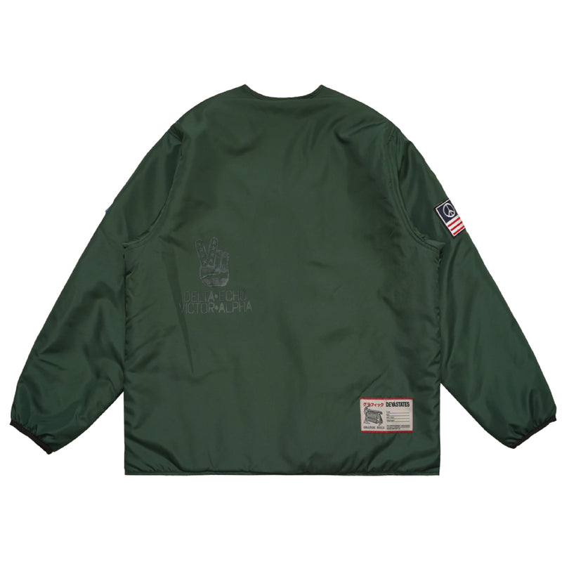 Web Quilted Liner Jacket - Green