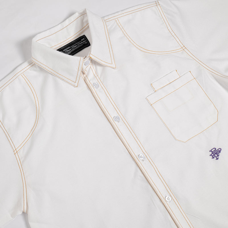 Monogram Ss Workshirt - White