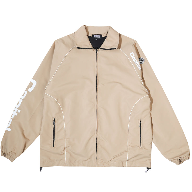 Capital Piping Line Track Jacket - Cream