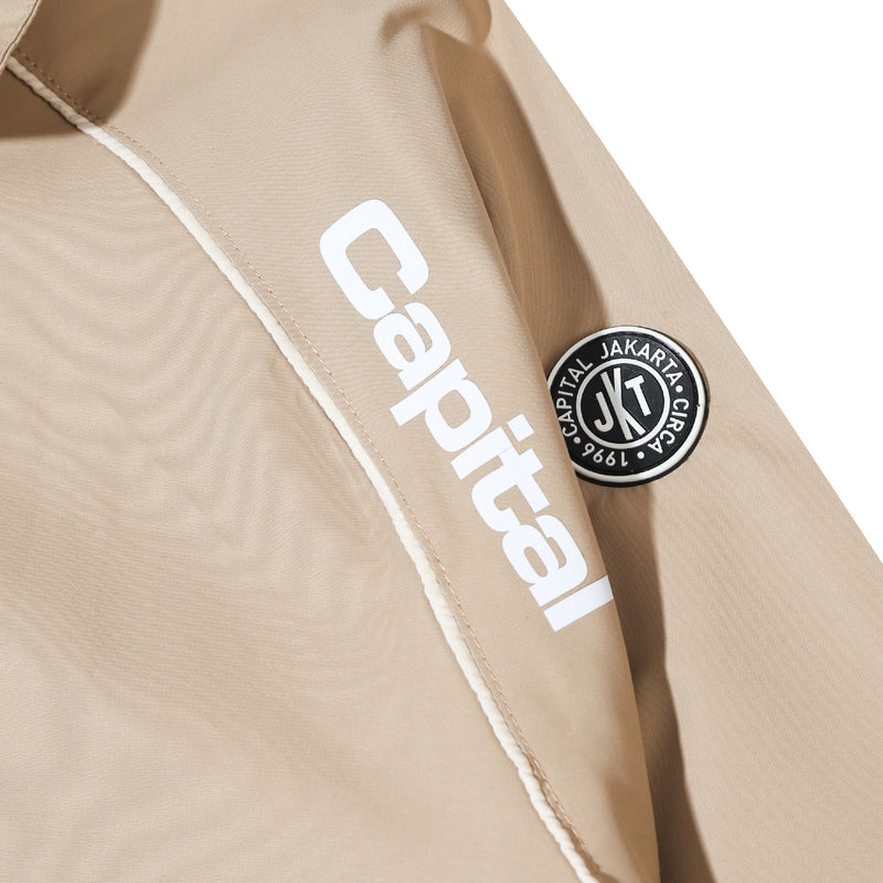 Capital Piping Line Track Jacket - Cream