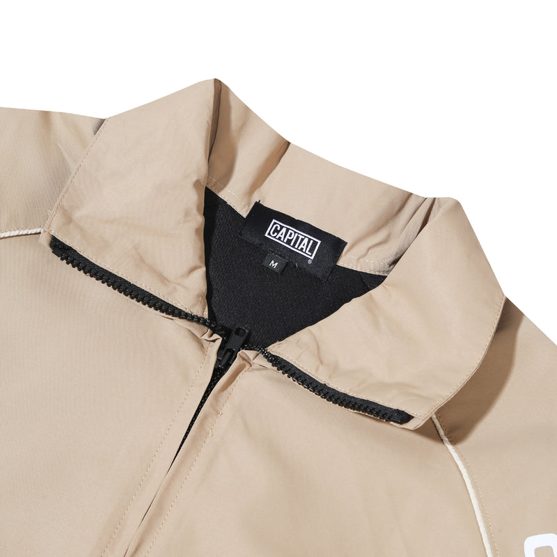 Capital Piping Line Track Jacket - Cream