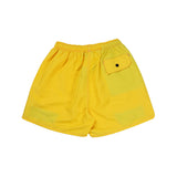 Plain Square Logo P Beach Trunks - Yellow/Pink