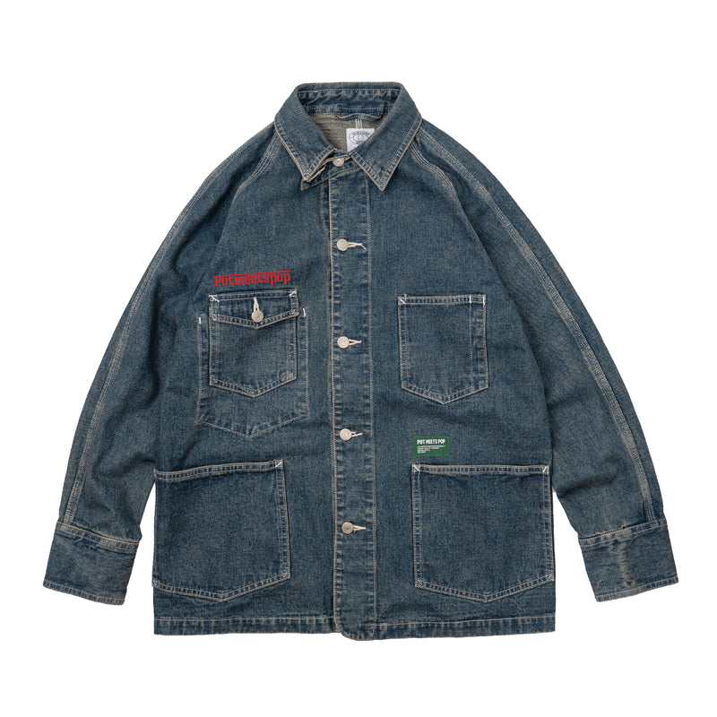 Crypt Coverall Denim - Indigo Stone Washed