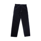 Distorted Logo Carpenter Pants - Black/White