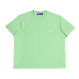 Orbis Panel Short Sleeve Baby Tee - Light Green