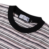 Loose Stripes Pocket T-Shirt - Black