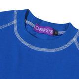 Orbis Panel Short Sleeve Baby Tee - Blue