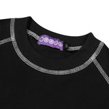 Orbis Panel Short Sleeve Baby Tee - Black