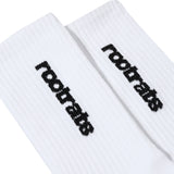 Round Logo Socks - White