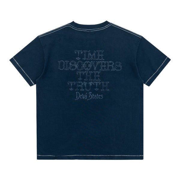 Veritas T-Shirt - Deep Blue Dyed