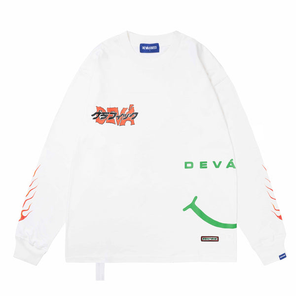 Across Ls T-Shirt - White