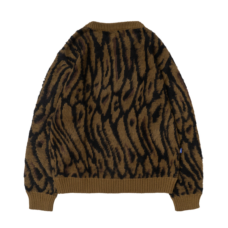 Pantera Brushed Knit Sweater - Brown