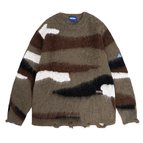 Desert Mohair Crewneck Sweater - Multi