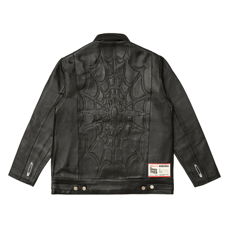 Ragnatela Leather Jacket - Black