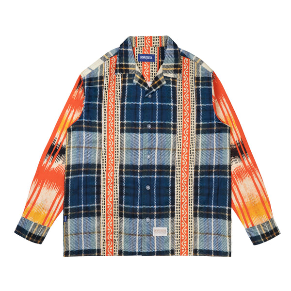 Ikat Ls Linen Shirt - Multi