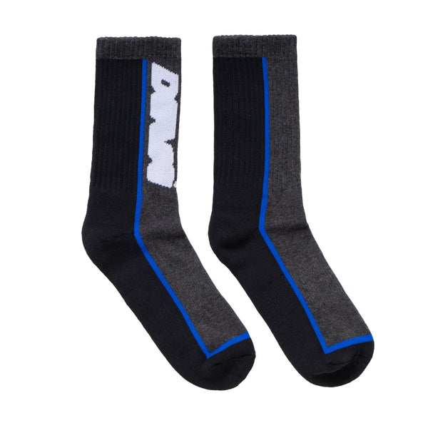 Panel Socks - Black/Blue