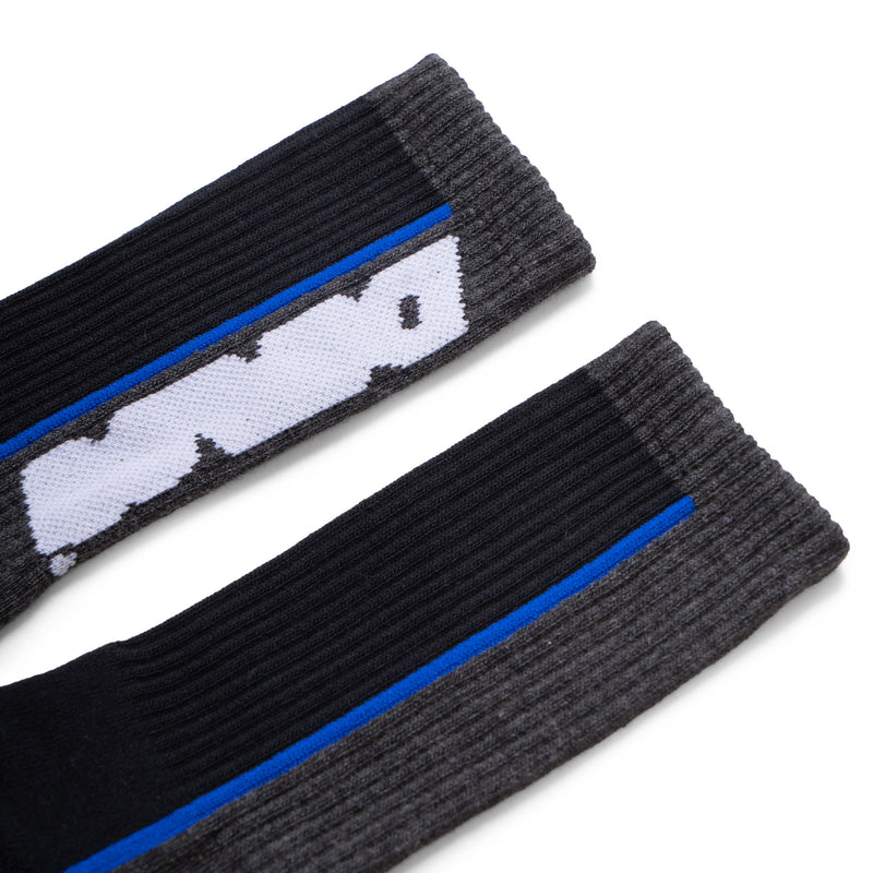 Panel Socks - Black/Blue