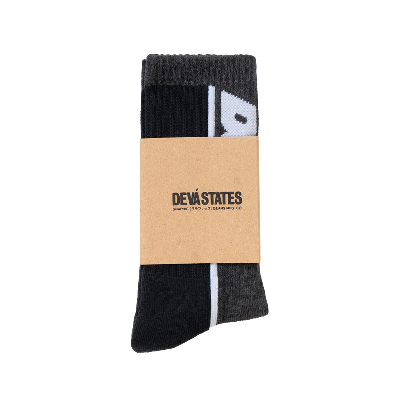 Panel Socks - Black/Grey