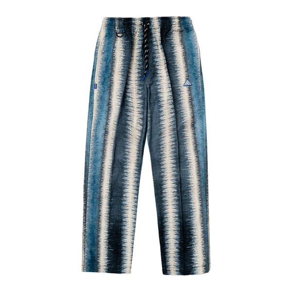 Ikat Printed Easy Pants - Blue