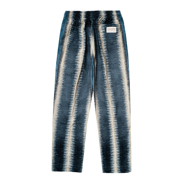 Ikat Printed Easy Pants - Blue