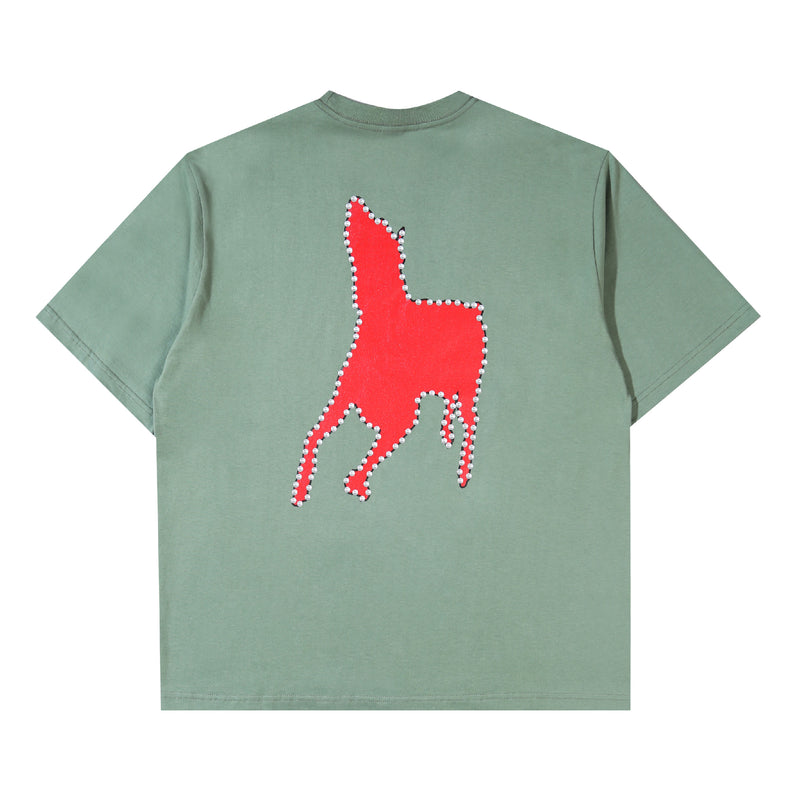 Red Dog T-shirt - Green