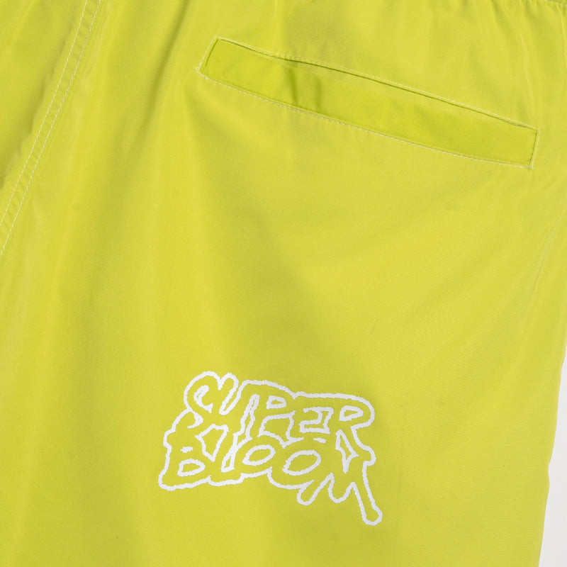 Pixel Logo Beach Shorts in - Light Green